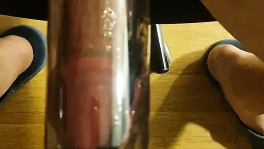 Pompa ve ses çalma seansı -- yumuşak silikon çubuklar