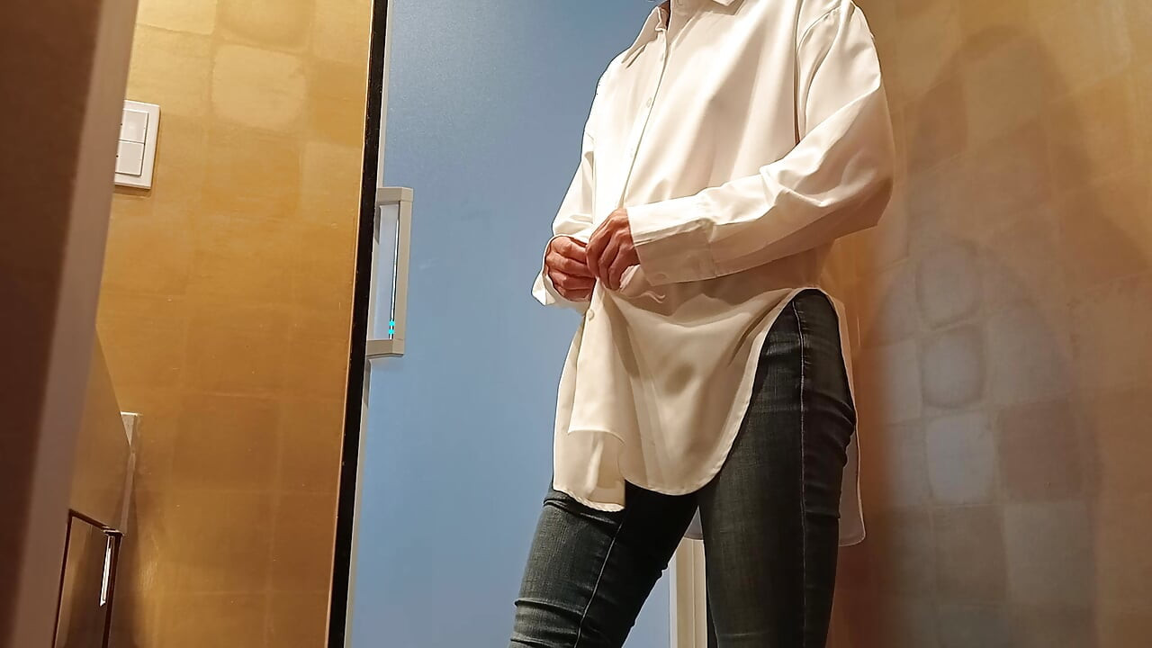Takes off Her Underwear and Puts on Skinny Jeans and Shirt