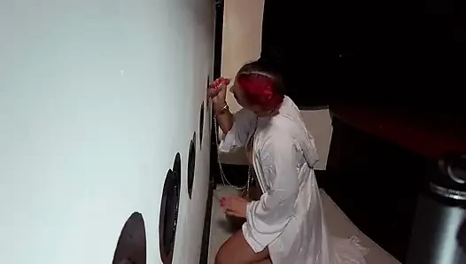 Roxys Den Glory Hole - Cheri Pi Filming VR Clips Bts