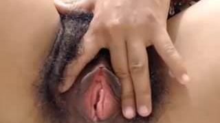 Hairy mature cunt with sexy labia