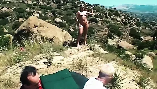 Sprayed porn video – Flower Tucci Gets Her Ass and Pussy Slammed by Two Cocks Outdoors