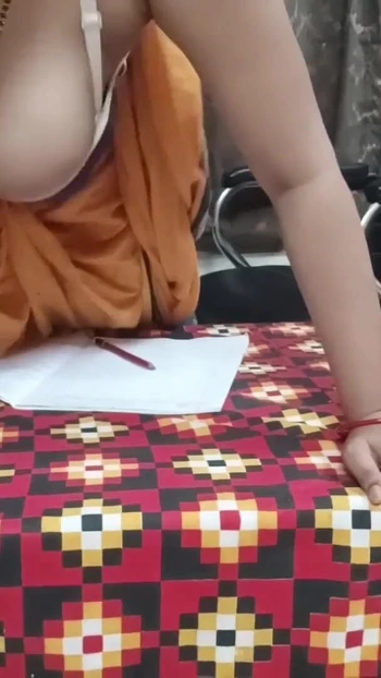 Memorable moment from "DESI PRIVATE BEAUTIFUL TUTION TEACHER SUCKS BIG COCK OF TEEN BOY AND GETS FUCKED BY HER"