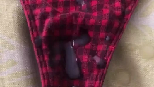 Cum üzerinde bebek bakıcısı küçük külot