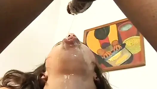 Horny stud enjoying as he gets his huge hard dick sucked