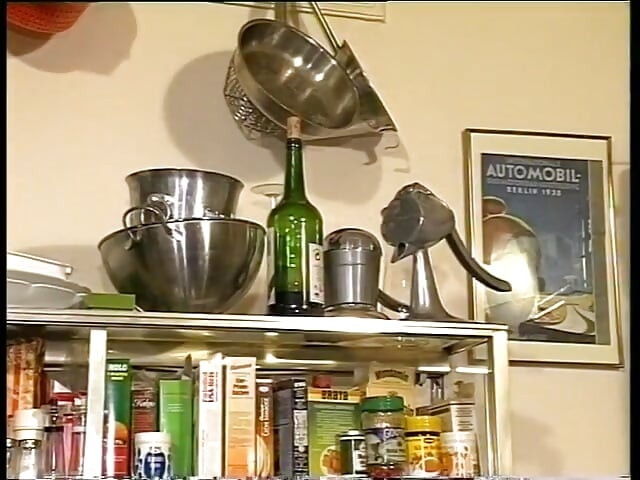 Horny MILF lesbians have amazing sex in the kitchen