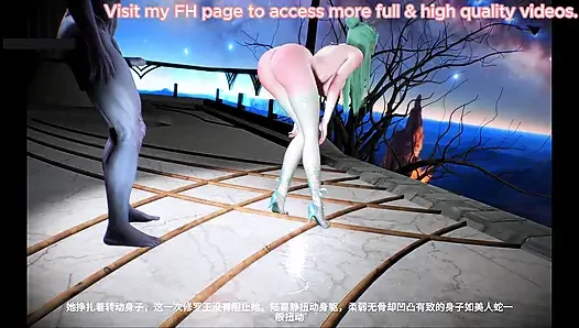 Digital gÃ¶ttin glow: erwachen große möpse - 3D-animation hentai