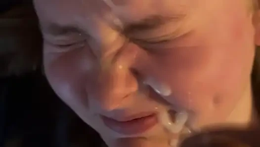 she gets facial