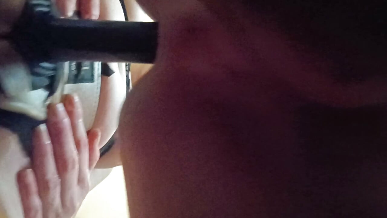 I lick his ass and finish him with a strap-on dildo in several positions