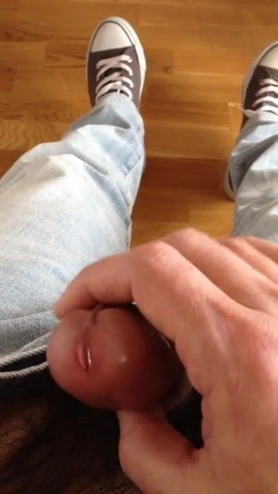 Masturbation in jeans