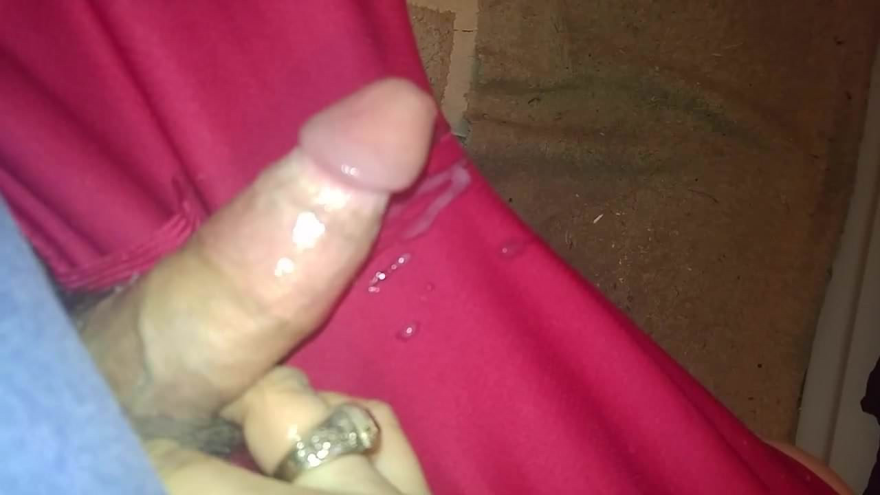 Jerking with cum