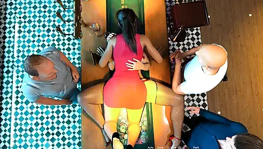 Dua tante lesbian lagi asik pesta seks anal sampai dicrot di dalam