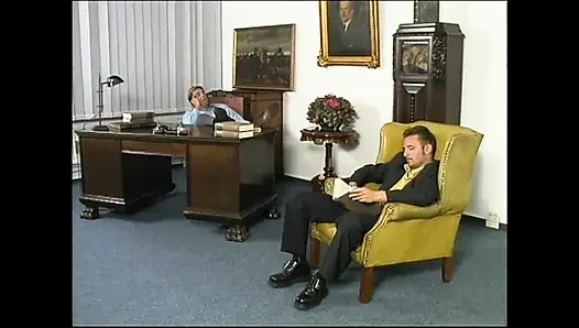 Fantastic MILF Secretaries Ass Fucked and Cummed in Mouth in Work Group Sex
