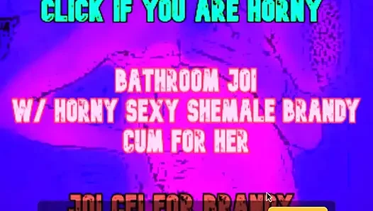 Be Dominated by a Shemale on Your Toilet Bathroom JOI CEI