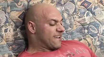 Blonde granny fucked at home