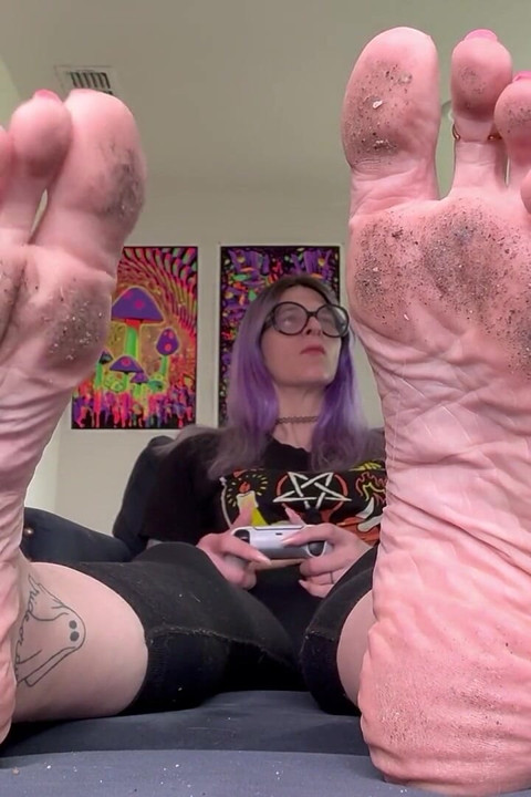 Dirty Soles Playing Video Games