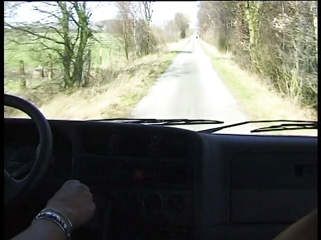 Mature riding cock of a guy who is giving her a ride