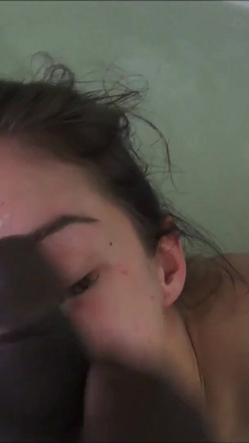Spectacular moment from "Lullu gun Suck Big Black Cock of Friend of her daddy"