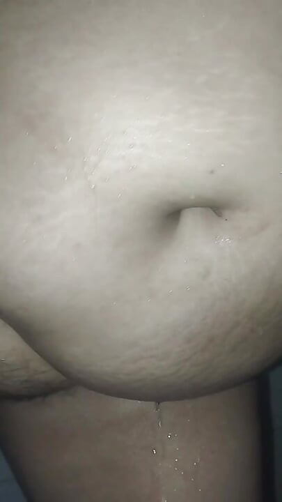 With my toy in the shower