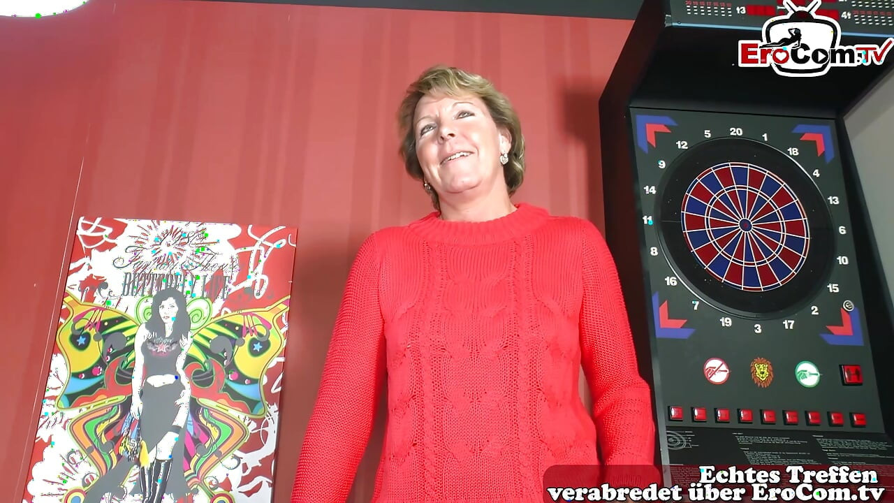 German granny does her first sex casting for pocket money