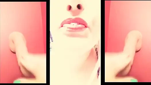 Your Girlfriend Caught You Looking at Porn so She Spits on You and Slaps Your Bonner Down No Talking