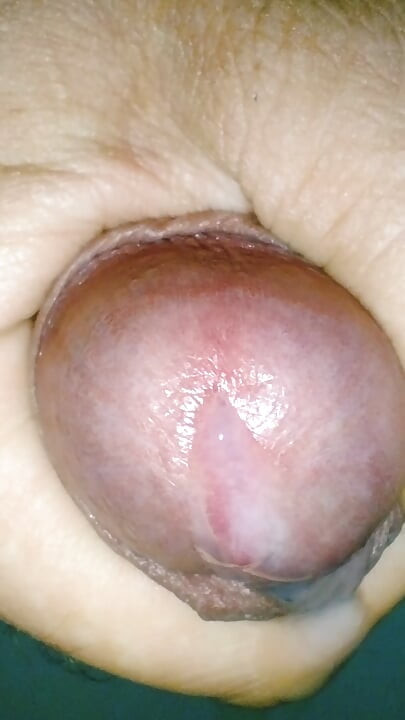 Close-up Mushroom head cock cumshot WITH handjob