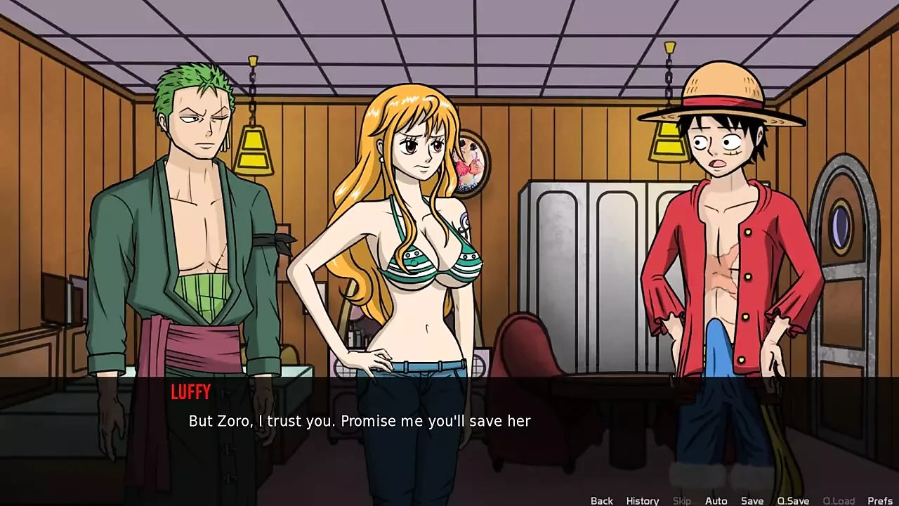 One Slice of Lust (one Piece) V1.6 Part 3 Nico Robin Naked Body Taking Sun