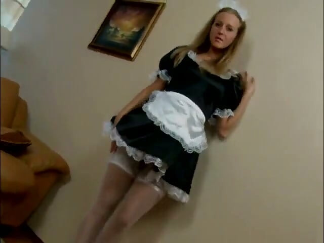 Tight maid ass gets deep anal drilling