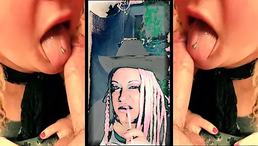 Turning straight cowboys into cocksucking sissies BJ with cumshot ending