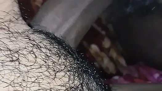 Cleandesibhabhi oiling his pussy for taking bbc