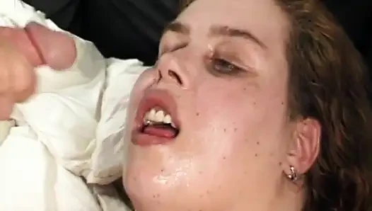 BBW pretty lady wants to play with three horny dudes