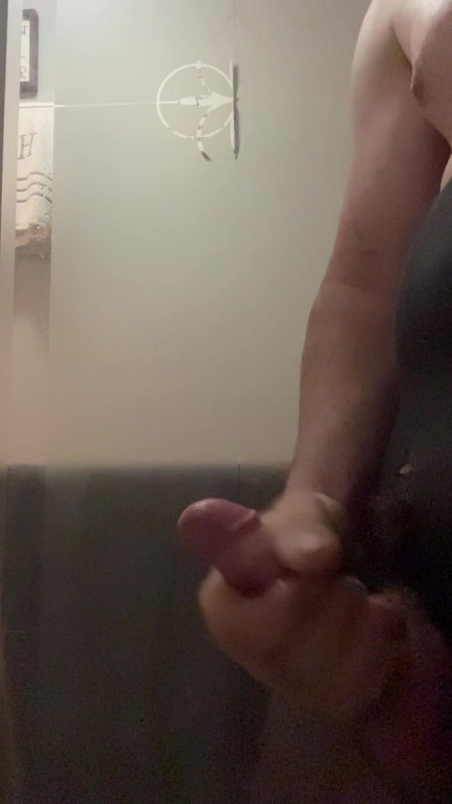 Slow motion stroke and cum