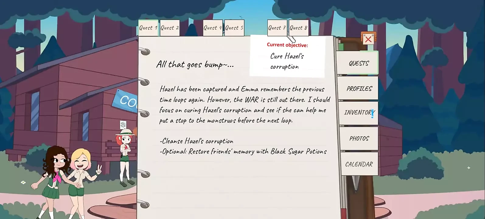 Camp Mourning Wood - partie 29 - secrets résolus fin de mise à jour par Loveskysanhentai
