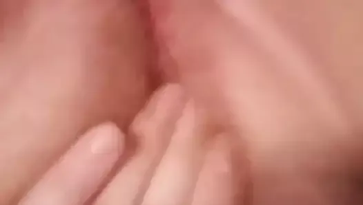 Friend Christina fingers beautiful hairy pussy part 2
