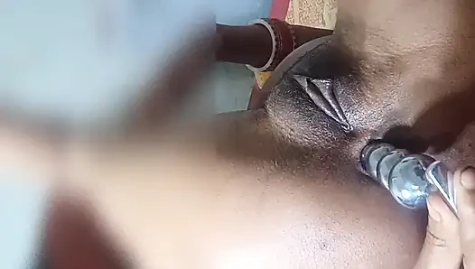 First time Fart Anal with butt plugs solo female masturbation