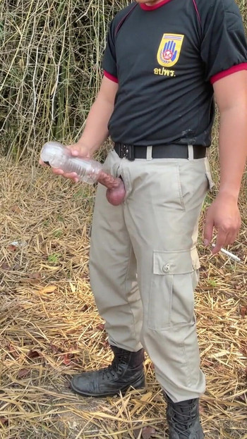Unforgettable moment from "Thai uniform with sex toy outdoor"
