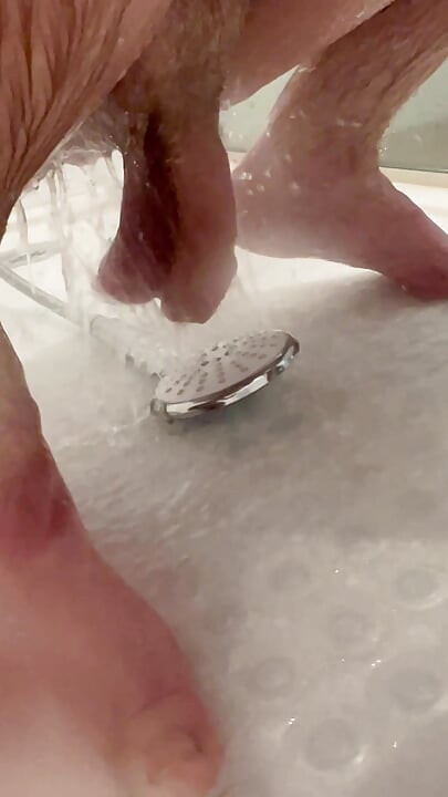 Shower Head Massaging Cock