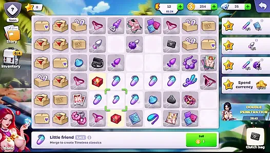 Si seksi villa terangsang menunggangi kontol besar di game terbaik