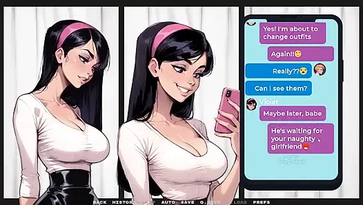 Meine neue Freundin [ Tabu-Hentai-Spiel ] Folge 35 Meine Freundin liebt es, älteren Männern ihre Latex-Dessous zu zeigen!