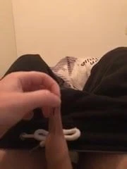 Foreskin torture: pulling and stretching
