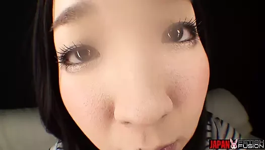 Subjektif! Niina fujii lagi asik sama pacarnya! Lidah, air ludah, dan di dalam mulutnya