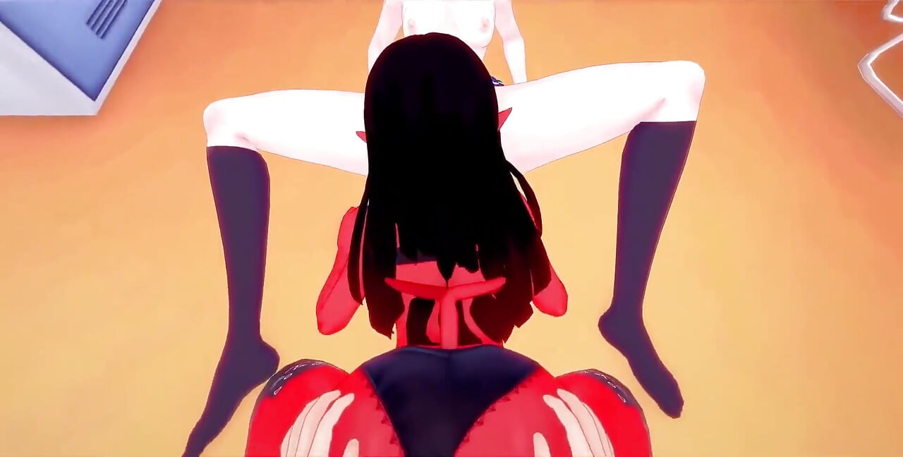 Meru Succubus i Mavis Dracula w pokoju szafek