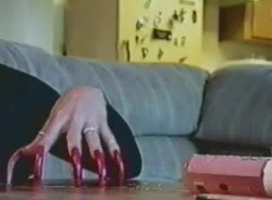 Long red nails