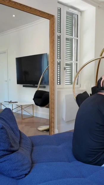 Memorable moment from "Hot Hungarian neighbor takes the risk of fucking me in her living room, despite the presence of her"