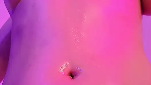 A Flexible Oily Bitch Sits on My Face with Her Pink Shallow Cunt