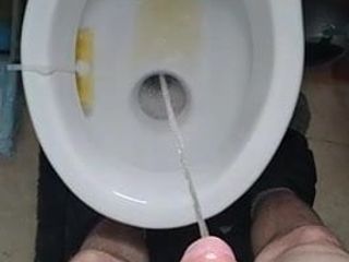 Pissing with big cock