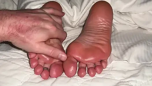 POV Pervert Sneaks Up On Sleepy Soft Sexy Wrinkled Soles - Pulls Covers For Massage & Playful Tickling! (Preview)