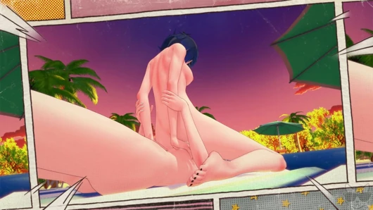 Yelan x Shenhe at the beach (genshin impact) P2 SEX