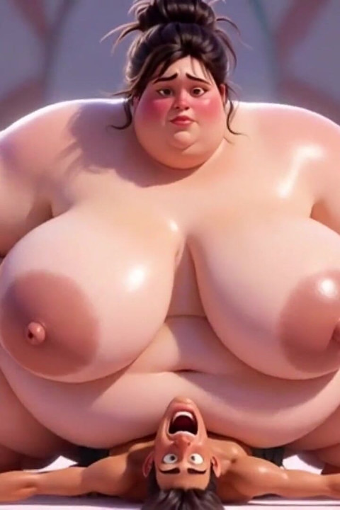 Giant SSBBW Crushes Man with Her Massive Enormous Breasts