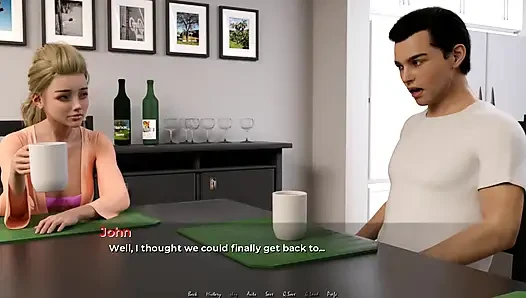 Moving Down: hubby and wife at the dinner table ep.34