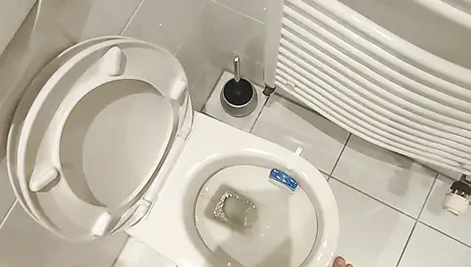 Peeing in the toilet